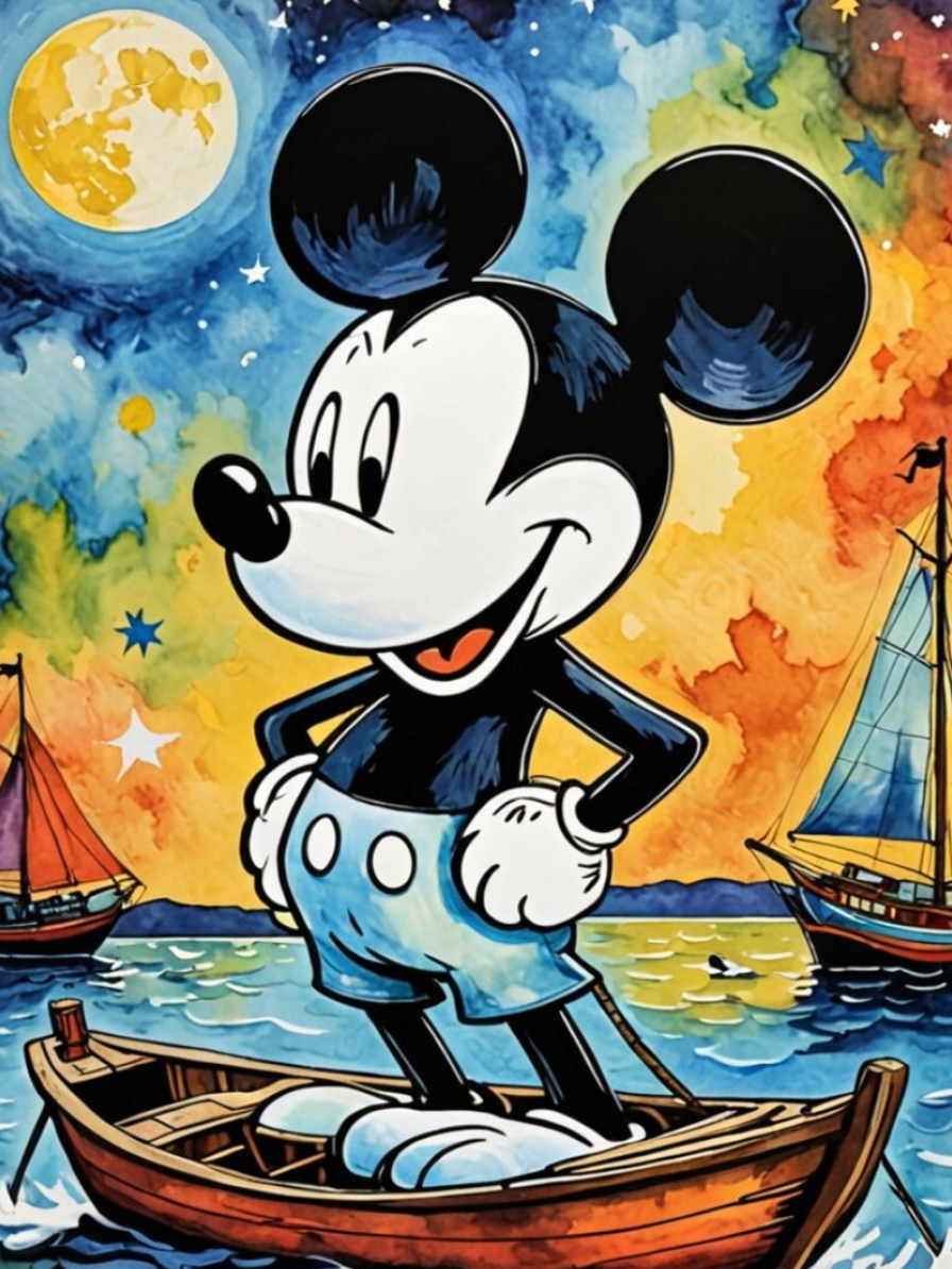 Sailing with Steamboat Willie