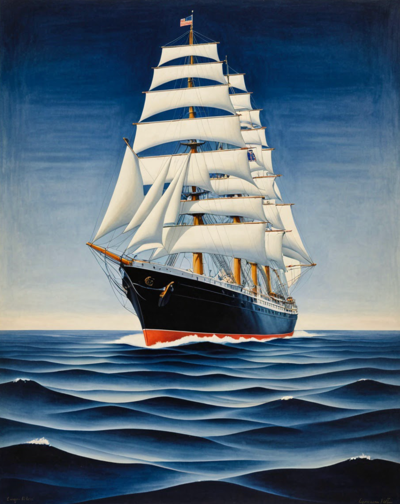 Bloomfire Navy Cascade No. 03