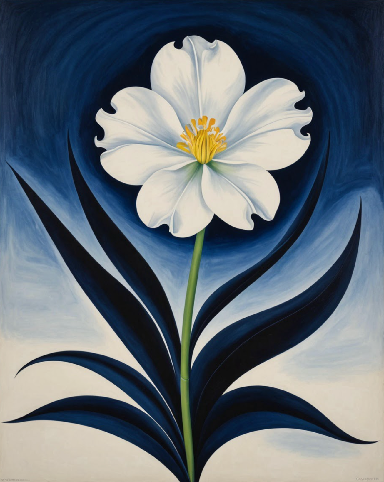 Bloomfire Navy Cascade No. 23