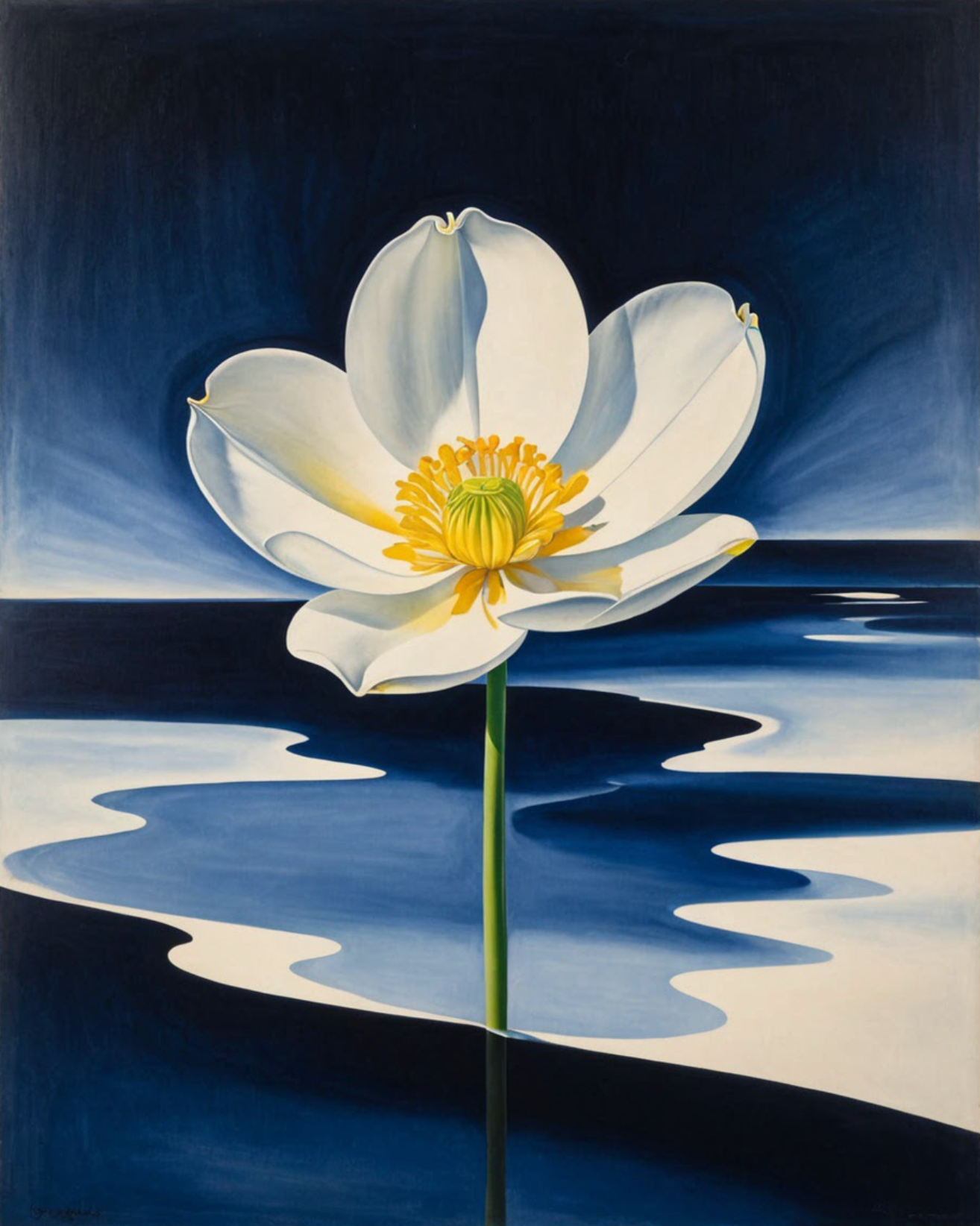 Bloomfire Navy Cascade No. 30