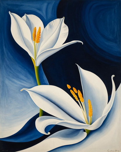 Bloomfire Navy Cascade No. 33