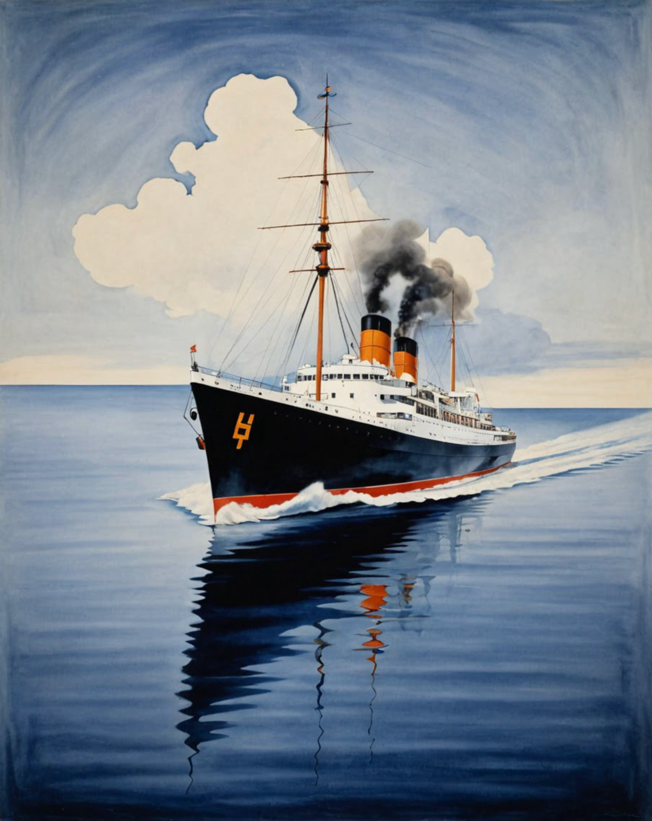 Bloomfire Navy Cascade No. 02