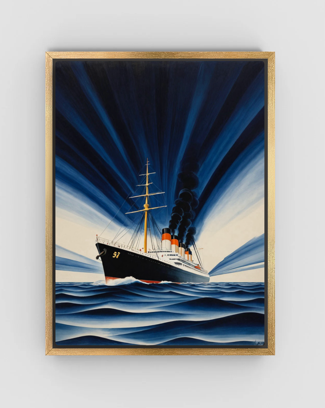 Bloomfire Navy Cascade No. 04