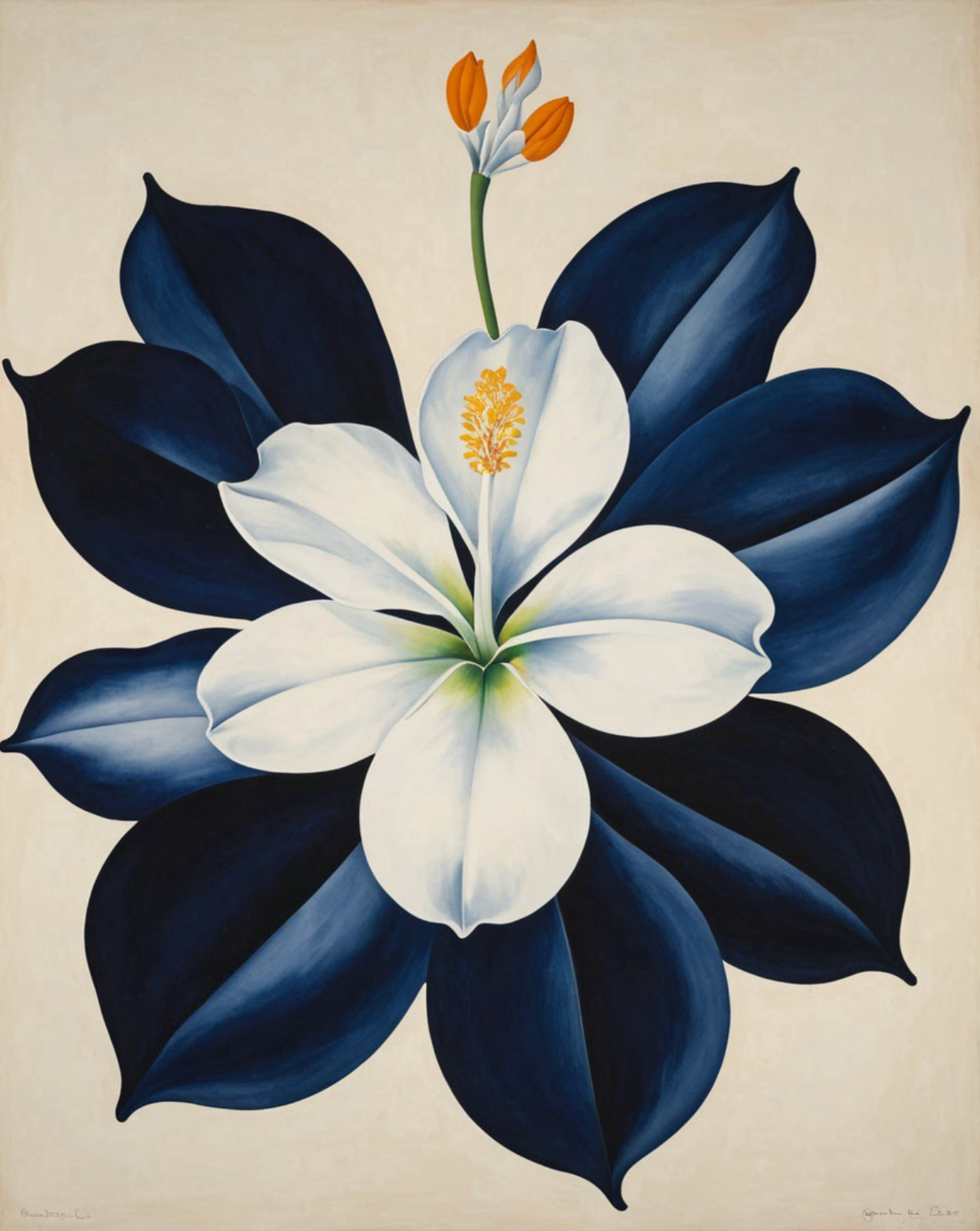 Bloomfire Navy Cascade No. 10