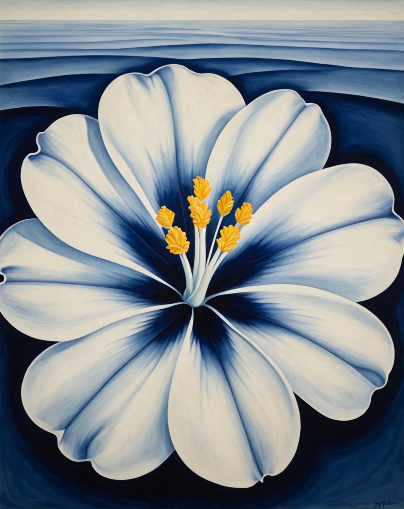 Bloomfire Navy Cascade No. 15