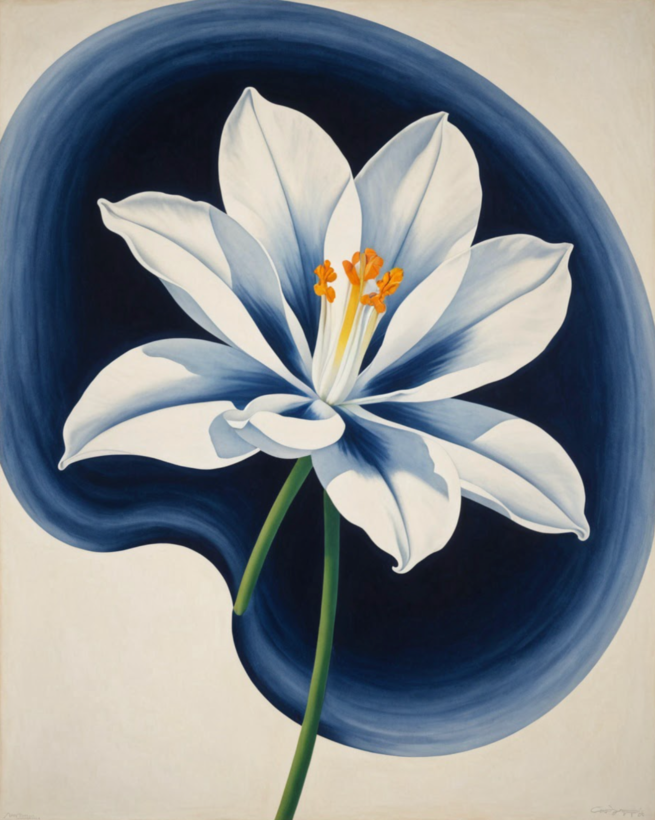Bloomfire Navy Cascade No. 29