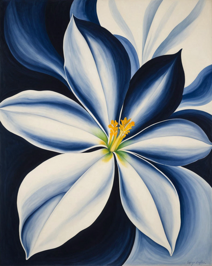 Bloomfire Navy Cascade No. 32
